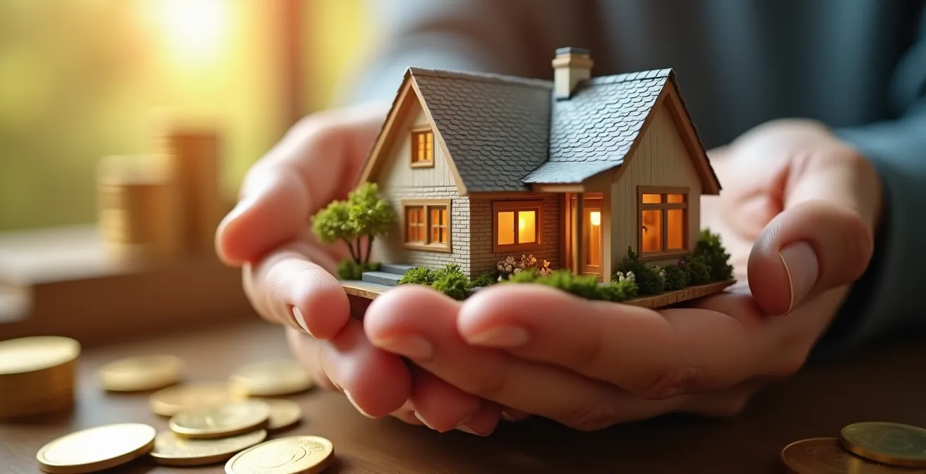 Représentation symbolique d'un investissement dans l'autonomie à domicile